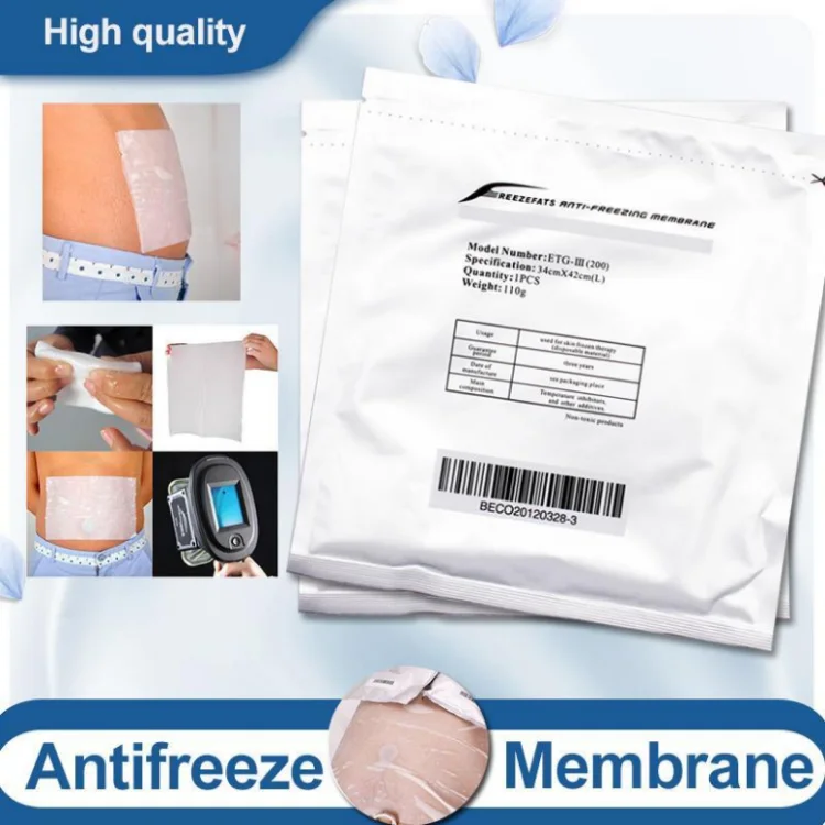 

100Pcs EffectLowest Price Anti Freeze Membrane 27X30Cm 34X42Cm 28X28Cm Anti Freeze Cryo Pad For Cryo