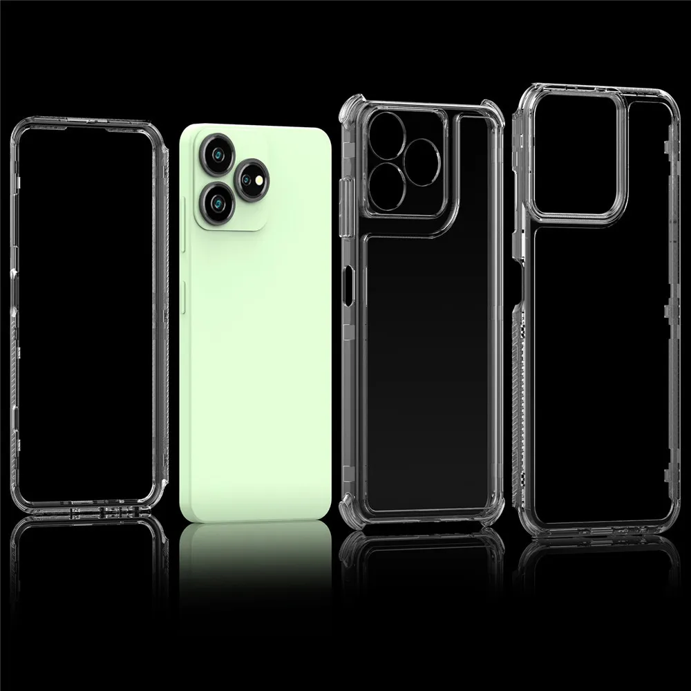 Phone Case Protector Cover PMMA TPU three-in-one Case for ZTE Axon 50 Lite Axon 60 Lite Axon50