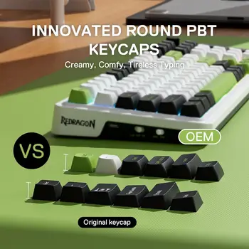 Redragon K686 PRO 98 Keys Wireless Gasket RGB 3-Mode PBT 5-Layer Noise Dampening Hot-Swap Gaming Mechanical Keyboard 3