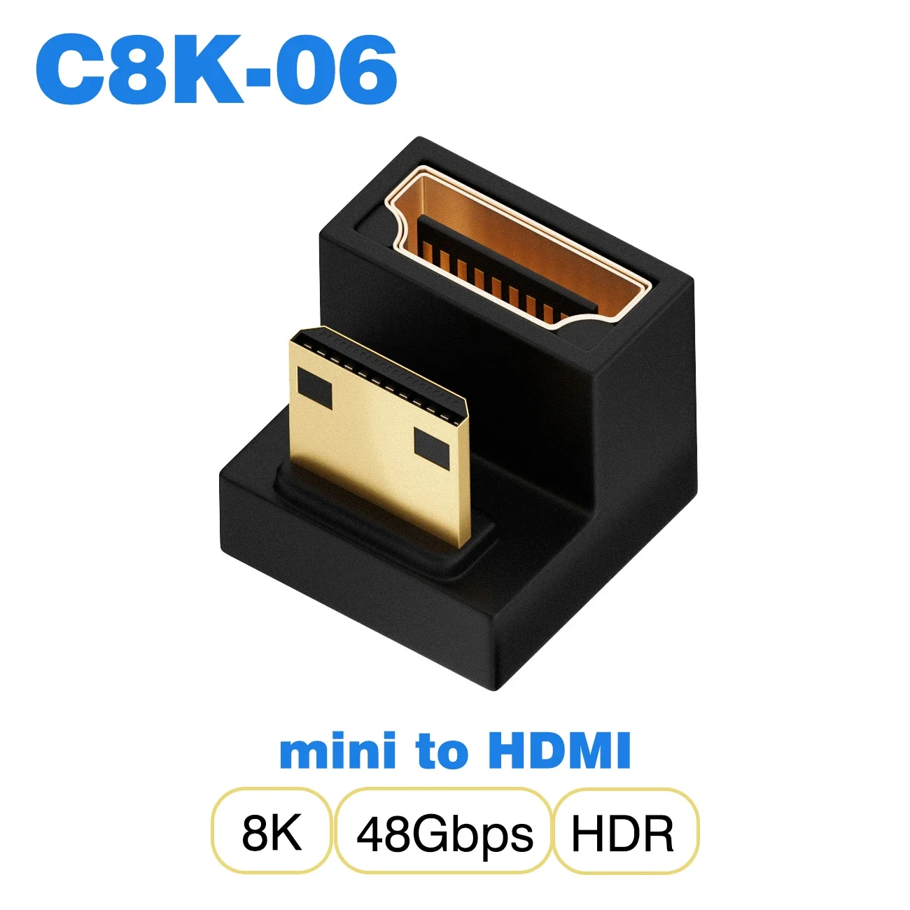 Ultra High-Speed Mini Micro HDMI to HDMI 2.1 Converter - 8K/4K Resolution Support