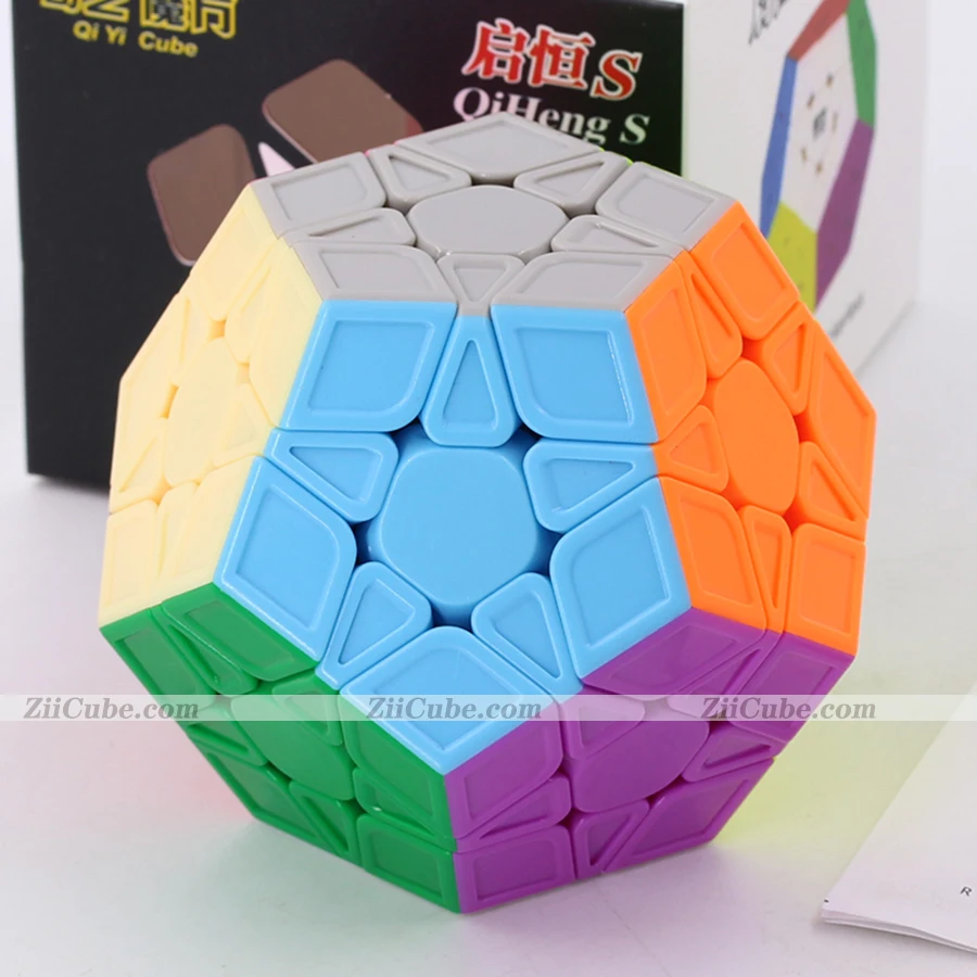 QiYi MoFangGe QiHeng S Megamin 3x3 Dodecahedron Cubes Stickerless Magic Puzzle 12 Faces Magico Cubo Professional Educational Toy