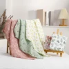 5 Pcs/Set Baby Feeding Bibs Muslin100% Cotton Swaddle Feeding Burp Cloth Newborn Soft Cotton Baby Blanket 60*60cm 1
