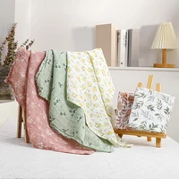5 Pcs/Set Baby Feeding Bibs Muslin100% Cotton Swaddle Feeding Burp Cloth Newborn Soft Cotton Baby Blanket 60*60cm 1