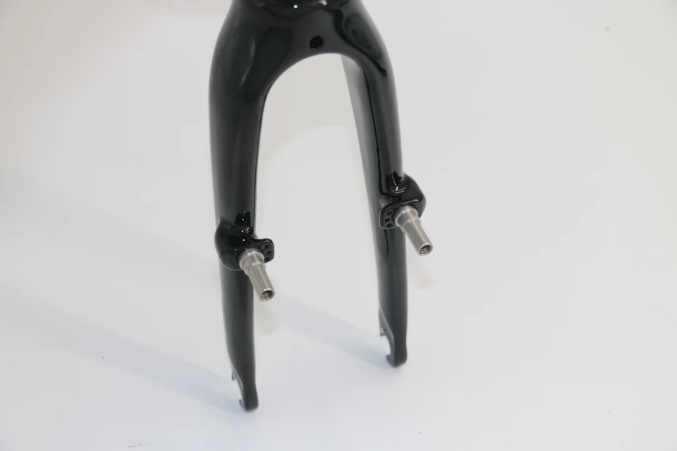 Fourche Avant Vélo Carbone Rigide Pliante - Pour BMX/VTT 14-29 Pouces - Diamètre Conique - Neuf