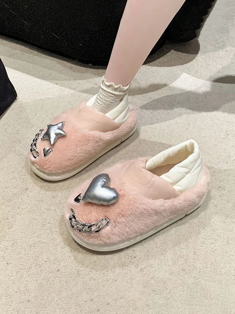 

Женские кроссовки на резиновой подошве, римские шлепанцы, плюшевые, обувь на плоской подошве, повседневная обувь