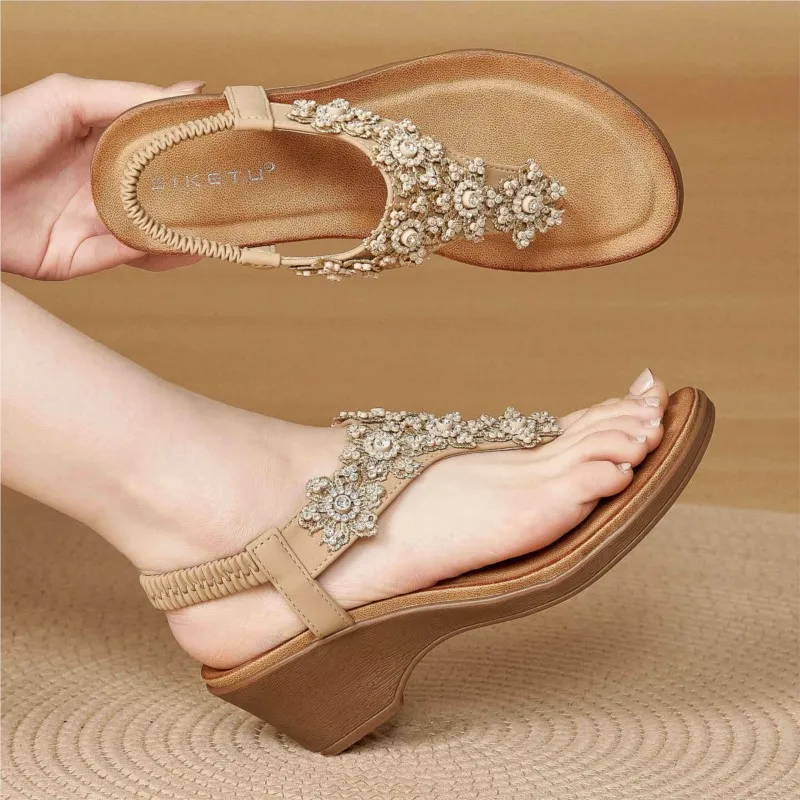 Woman Shoes Sandals Fashion Wedge Shoes For Women Open Toe Women's Sandals Casual Elegant Women Heels Footwear Female