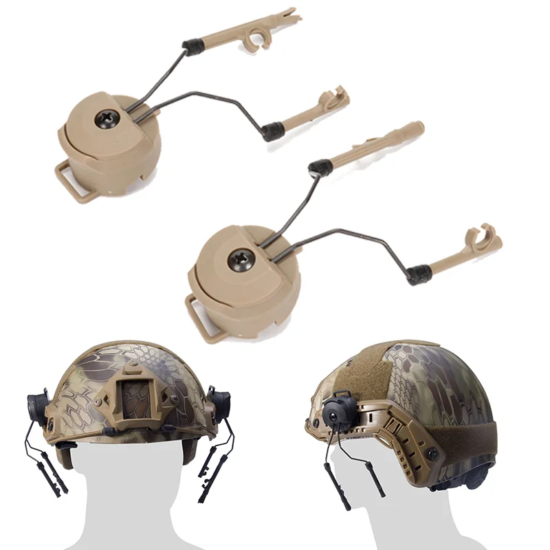 Tactical Fast Rail Mounts Headset Rail Adapter Headset Holder Set Shooting Helmet Rail Suspension Bracket Helmet Accessories
