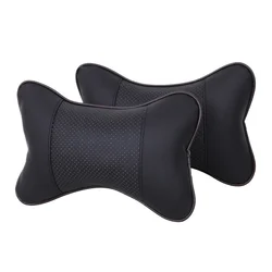 Car Seat Headrest with Breathable Mesh and Neck Support Cushion (2pcs)