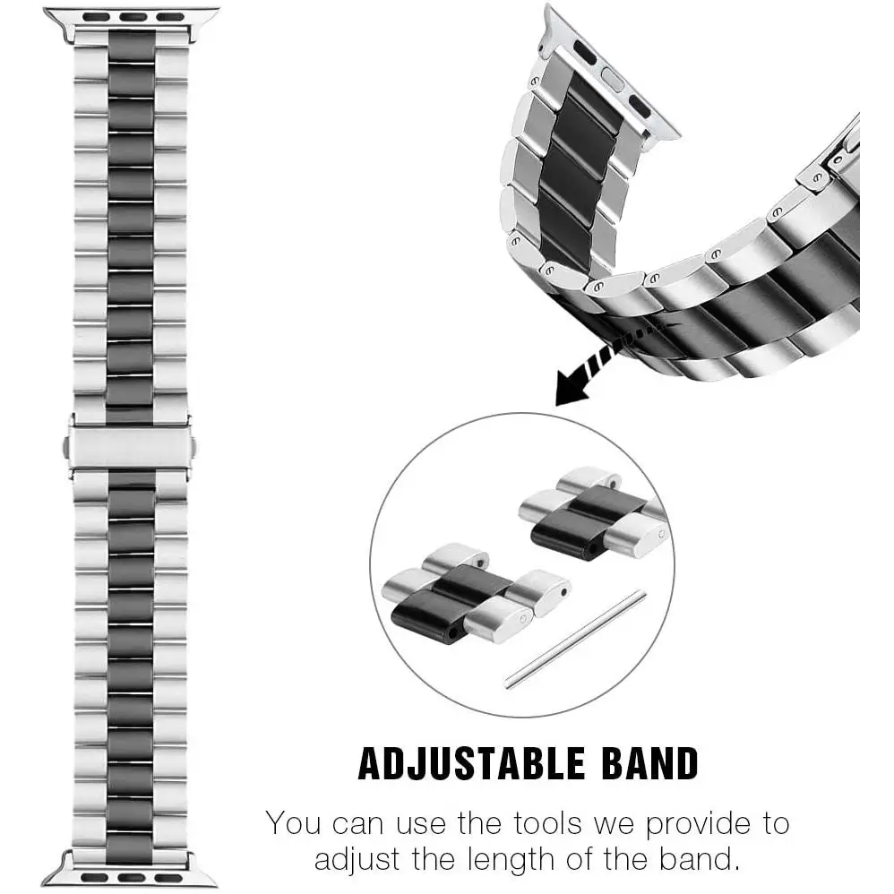 Stainless Steel Metal Bracelet Watch Strap