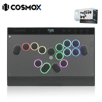 Haute42-COSMOX C16S Leverless Controller Joystick Hitbox For Switch Steam Ps4 Ps5 Magnetic Acrylic Panel Arcade 1.5U Keycaps 1