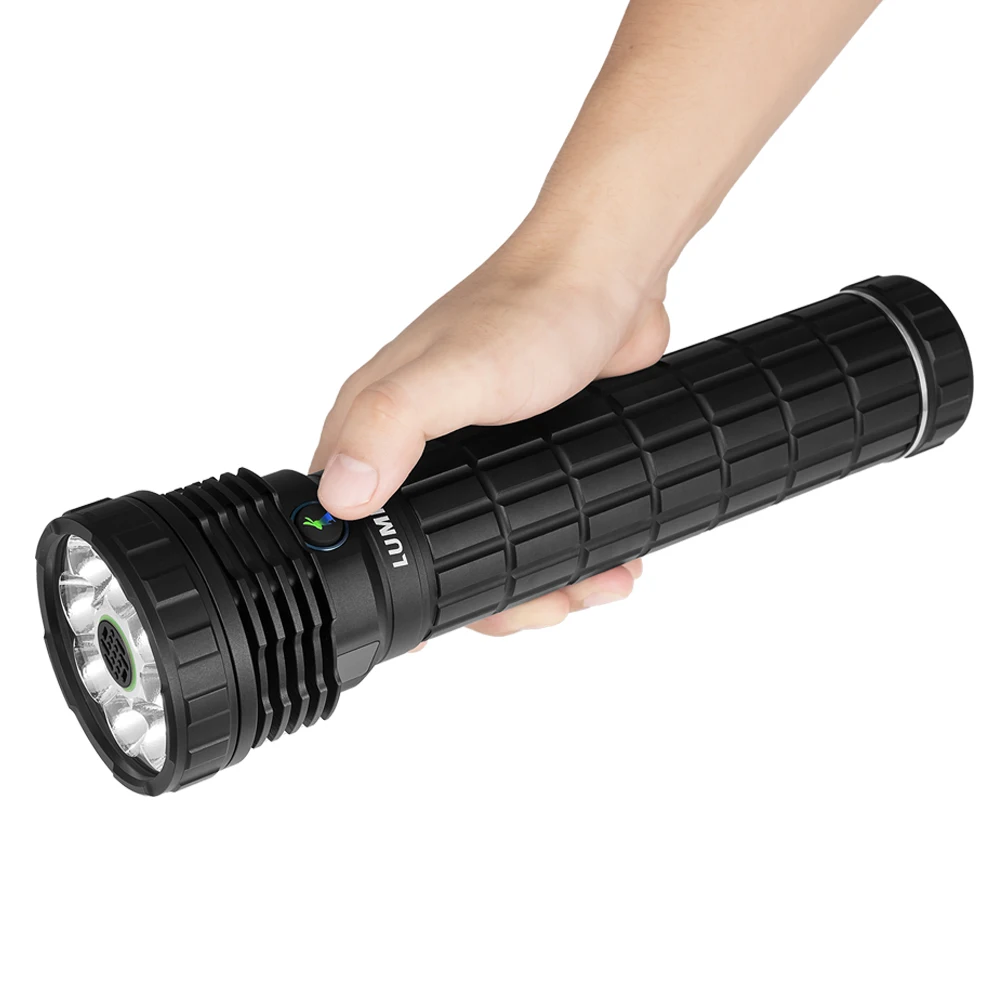 강력한 야외 캠핑 랜턴 50000 루멘 LED 손전등(팬 포함) USB 타입 C 충전식 램프 650M 장거리 토치 마하 V3