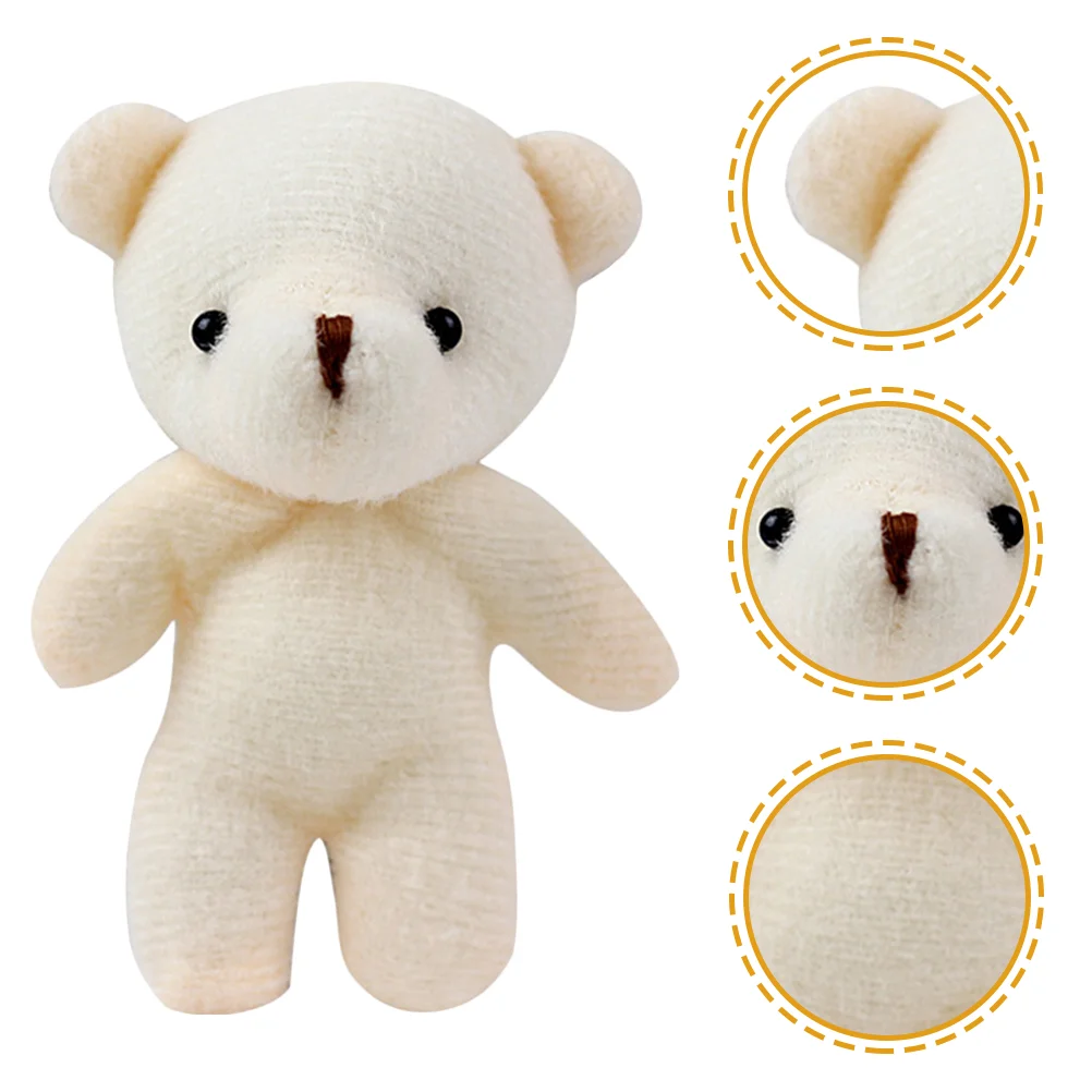 

5/10/12/18/20pcs 11cm Mini Stuffed Plush Teddy Bear Dolls Toys Tiny Bears Keychain Bag Hanging Pendant Children Birthday Gifts