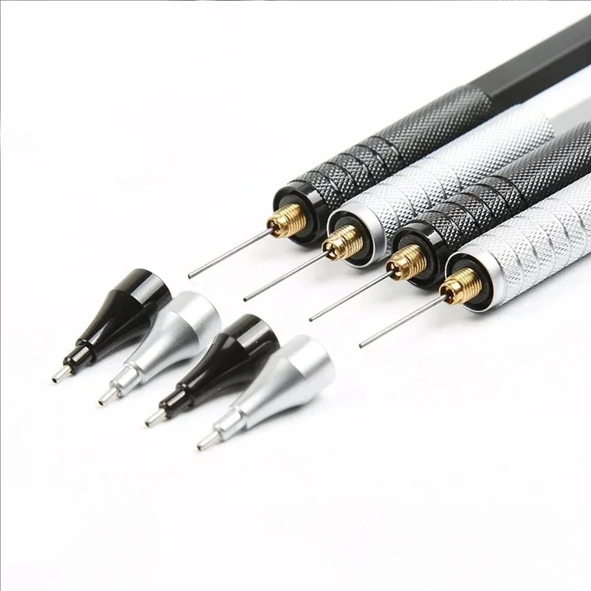 Mechanical pencil 0.3/0.5/0.7/0.9/2.0mm low center of gravity metal drawing special pencil for office writing art supplies 5