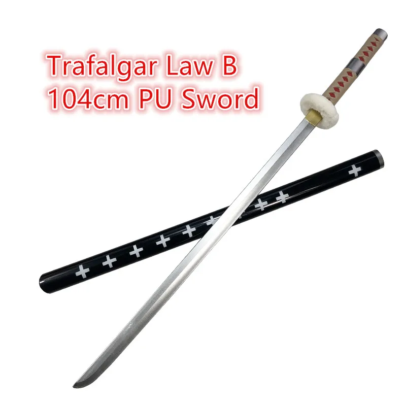 1:1 Roronoa Zoro Sword Cosplay Sword Kozuki Oden Yamato Black Sword Samurai Sword Arma Safety Pu Prop 104Cm