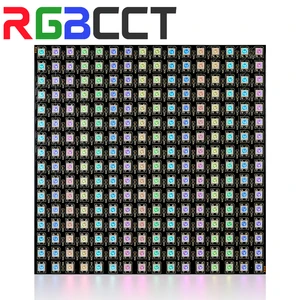 1-10 шт. WS2812B RGB гибкая 16x16 8x32 256 светодиодов Пиксельная Панель Матричный экран светодиодный модуль WS2812 IC ECO индивидуально Адресуемая DC5V