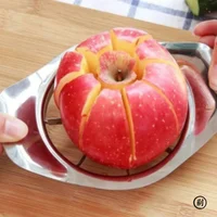 Kitchen Gadgets Stainless steel Comfort Handle Divider Apple Slicer Cutter Vegetable Fruit Tools Corer 3