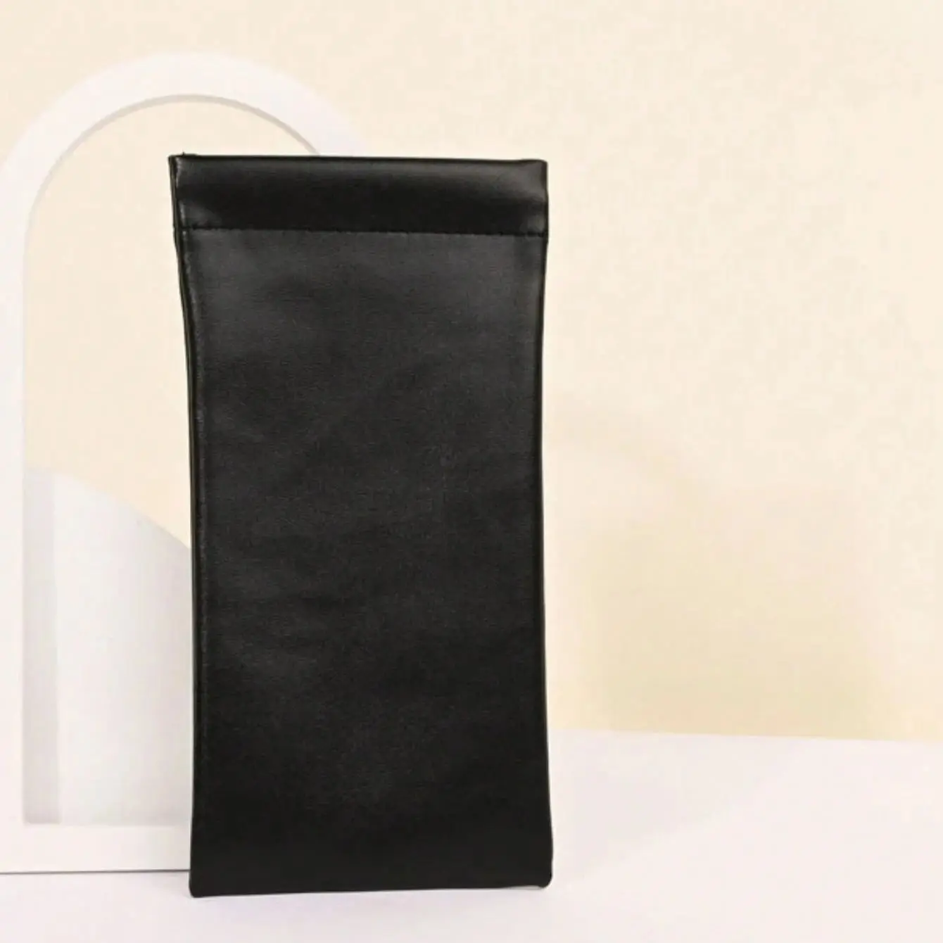 1/3 stücke Leder Gläser Lagerung Tasche Weiche Pu Wasserdichte Sonnenbrille Schutz Fall Schillernde Farben Beutel Tragbare Brillen Lagerung – Detail 9