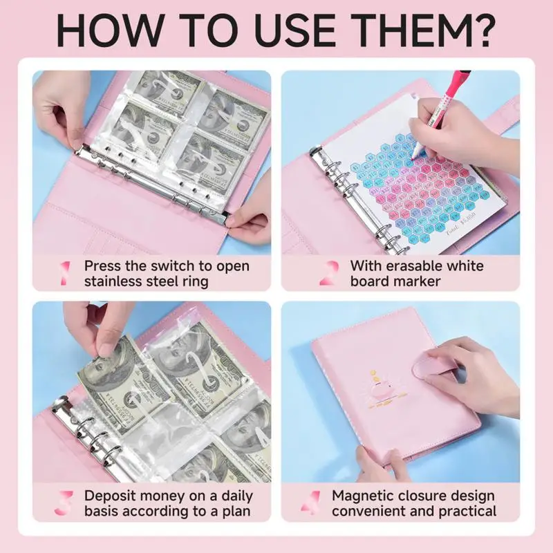 100 Envelopes Money Saving Challenge Money Saving Challenge Book Envelope Binder Savings Challenges Budget Book Binder