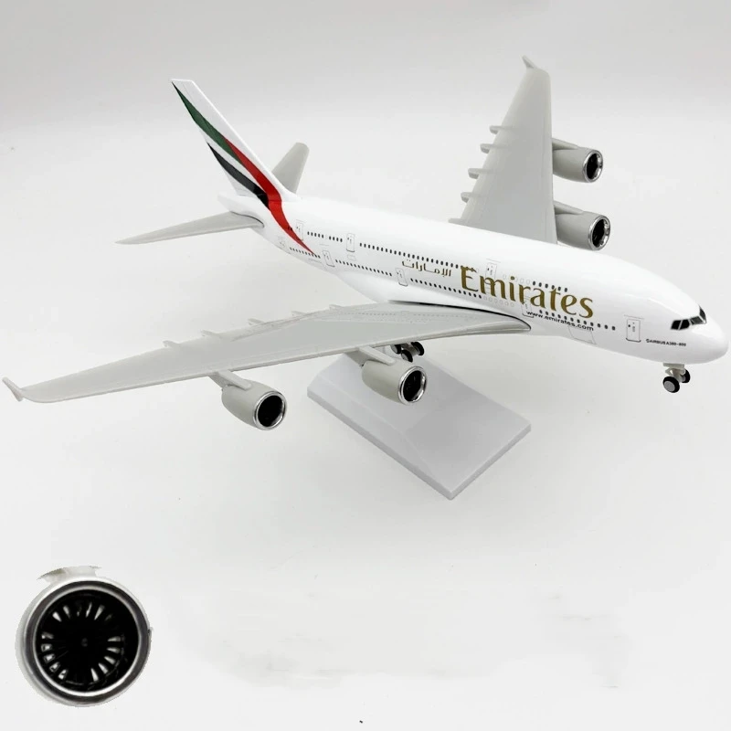 ダイキャスト 30 センチメートル 1/240 スケール樹脂エアバス A380 UAE