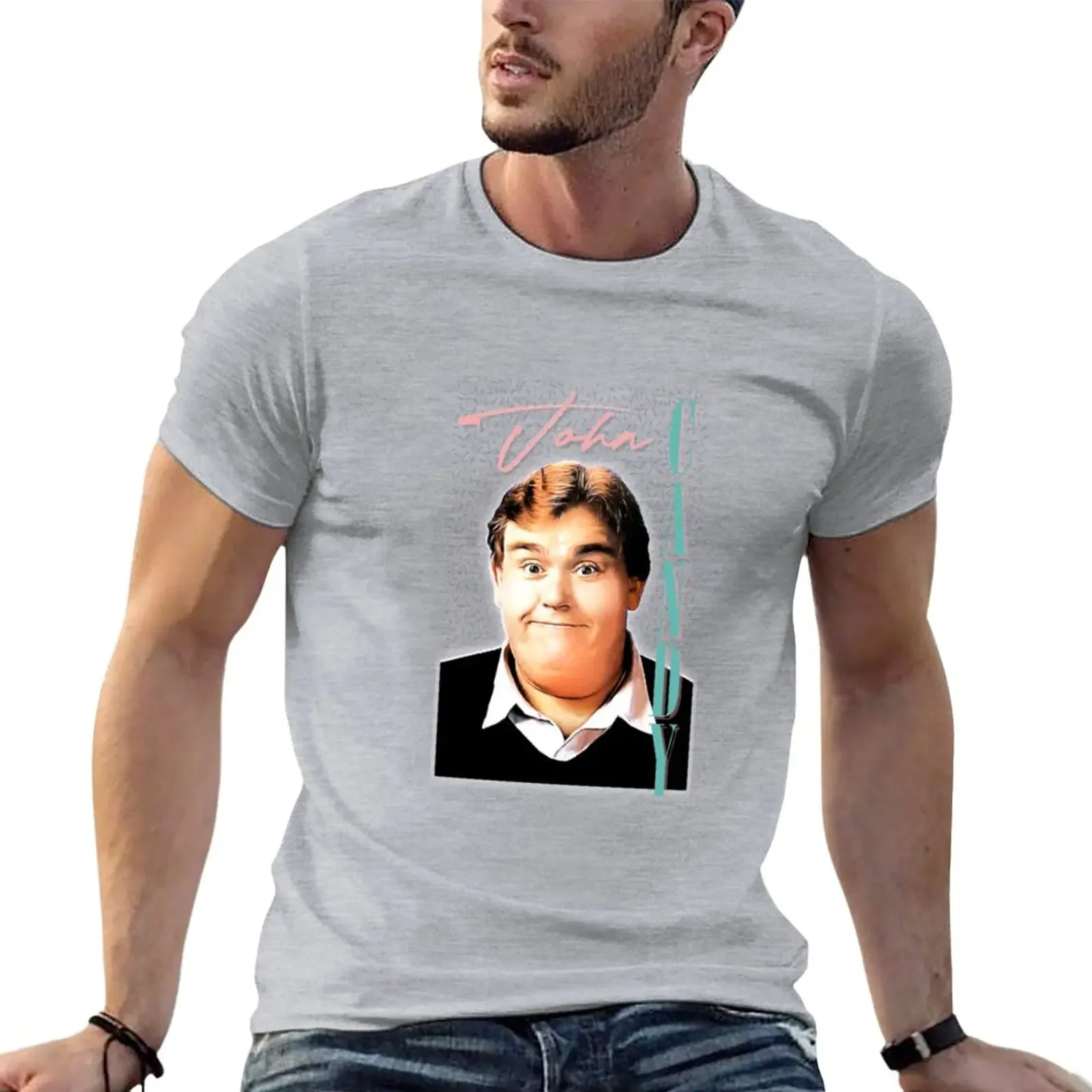 

John Candy T-Shirt korean fashion boys whites oversizeds mens white t shirts