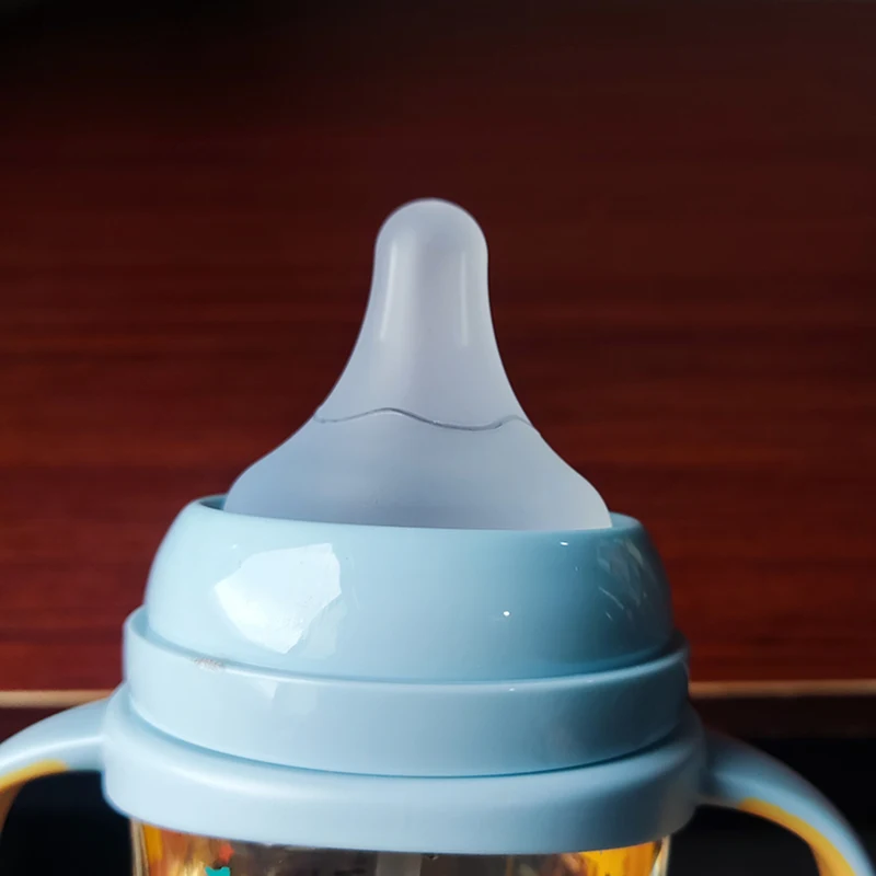 Baby Bottle Newborn Wide Caliber Anti-flatulence Silicone Bottle with Handle Baby Supplies Kids Milk Food Feeding Tools milk bottle,feeding bottle