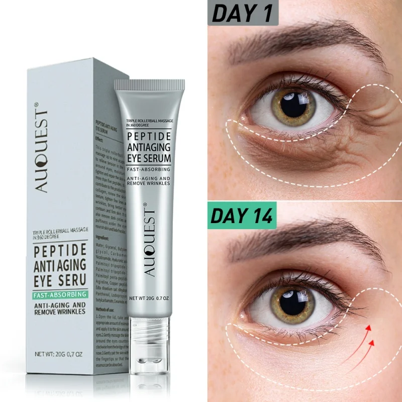 

Peptide Eye Cream Dark Circles Remover Eye Bags Hyaluronic Acid Firmness Moisturizing Reduces Fine Line Anti Wrinkle Skin Care