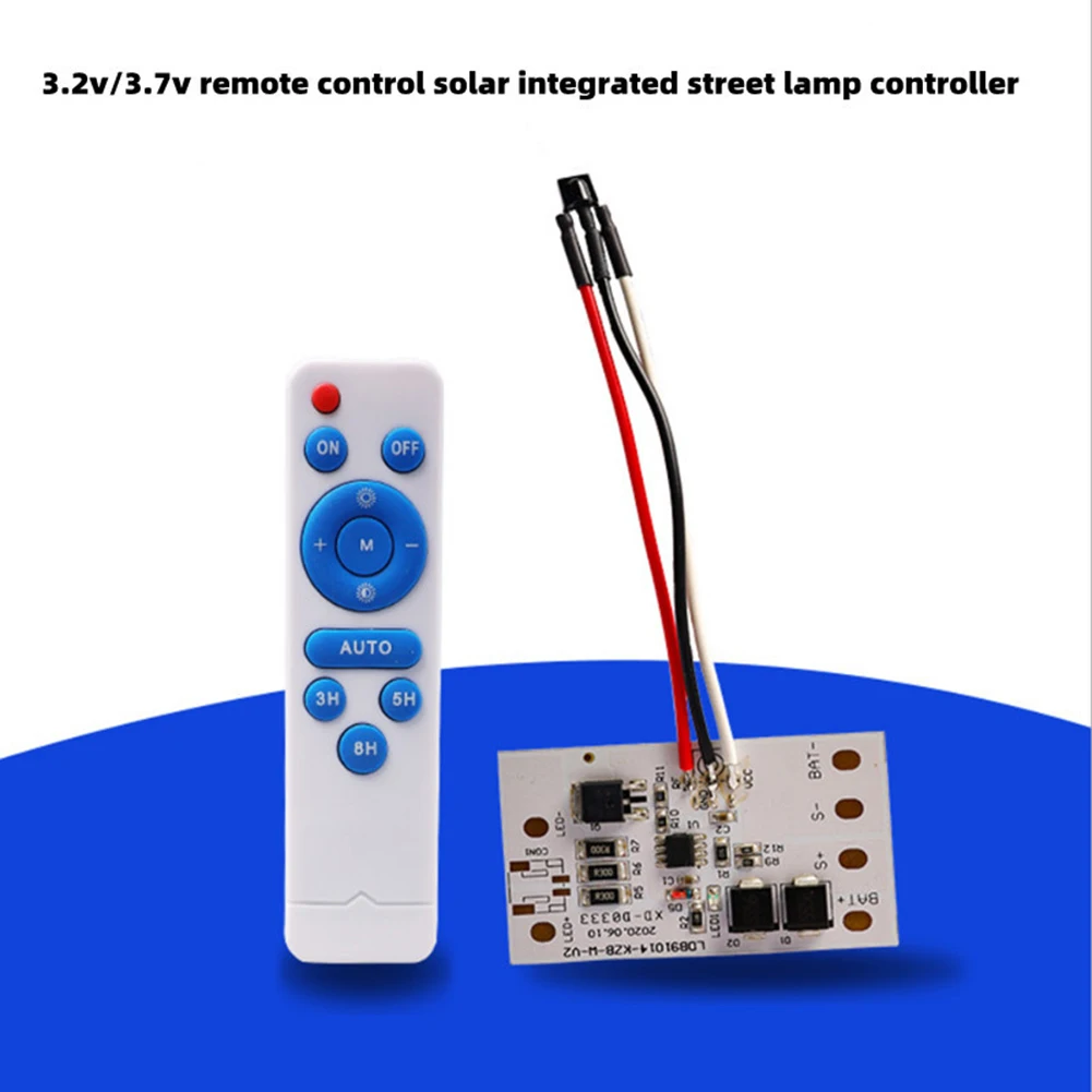 3.2V 3.7V Solar Ceiling Light Circuit Board Controller with Remote Drive Board Small Street Lamp Driver for Outdoor
