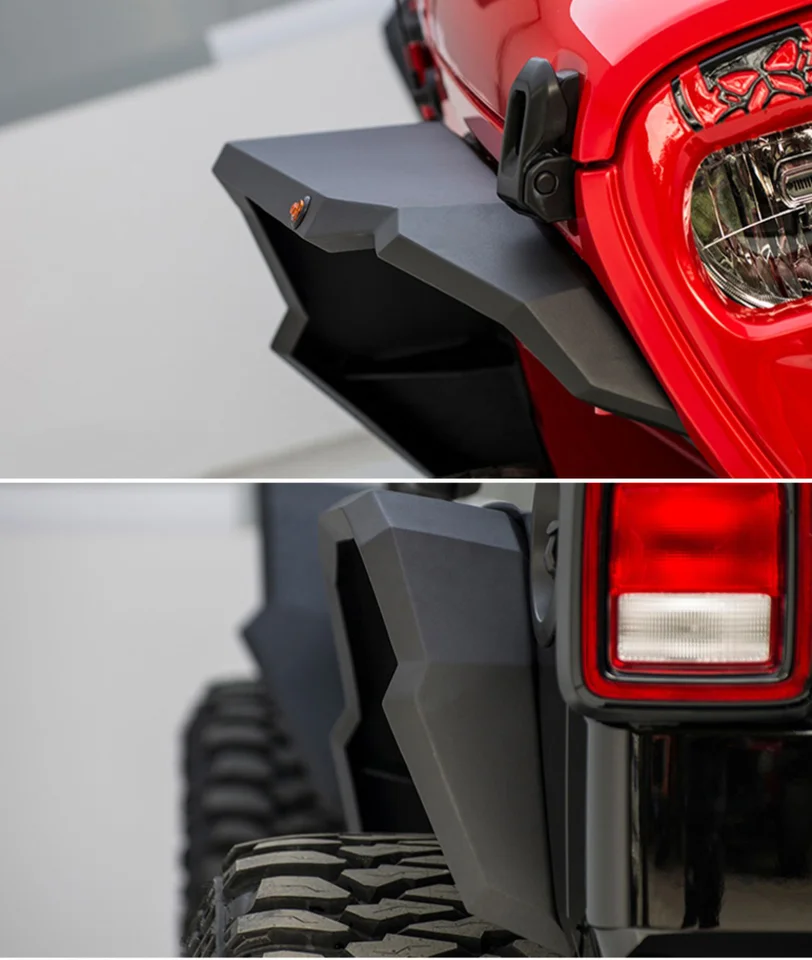 ジープ,ラングラーjk 2007用のフロントおよびリアフェンダーフレア