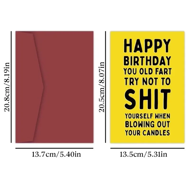 Birthday Greeting Card Set Roast Joke Greeting Cards Girlfriends Gifts Funny Greeting Cards Men Women Office Party Gifts