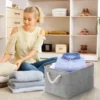 Sundries Storage Basket Linen Fabric Sorting Basket Foldable Wardrobe Storage Box for Living Room Bedroom Baby Toys Organizer 5