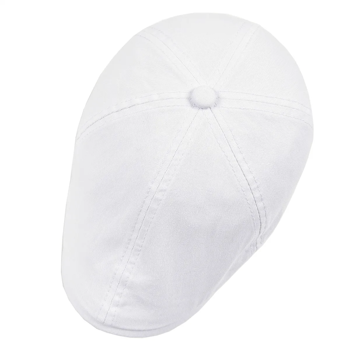 VOBOOM Flat Hat For Men Classic Newsboy Cap Golf Caps Twill Cotton Classic Ivy Hats Cabbies Headpiece Casual Beret White casual hat beret hat newsboy cap newsboy hat