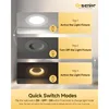 5/6" 5CCT LED Can Lights with Night Lights 6-Pack, Retrofit LED Recessed Lighting, Bezel Trim, Dimmable 4