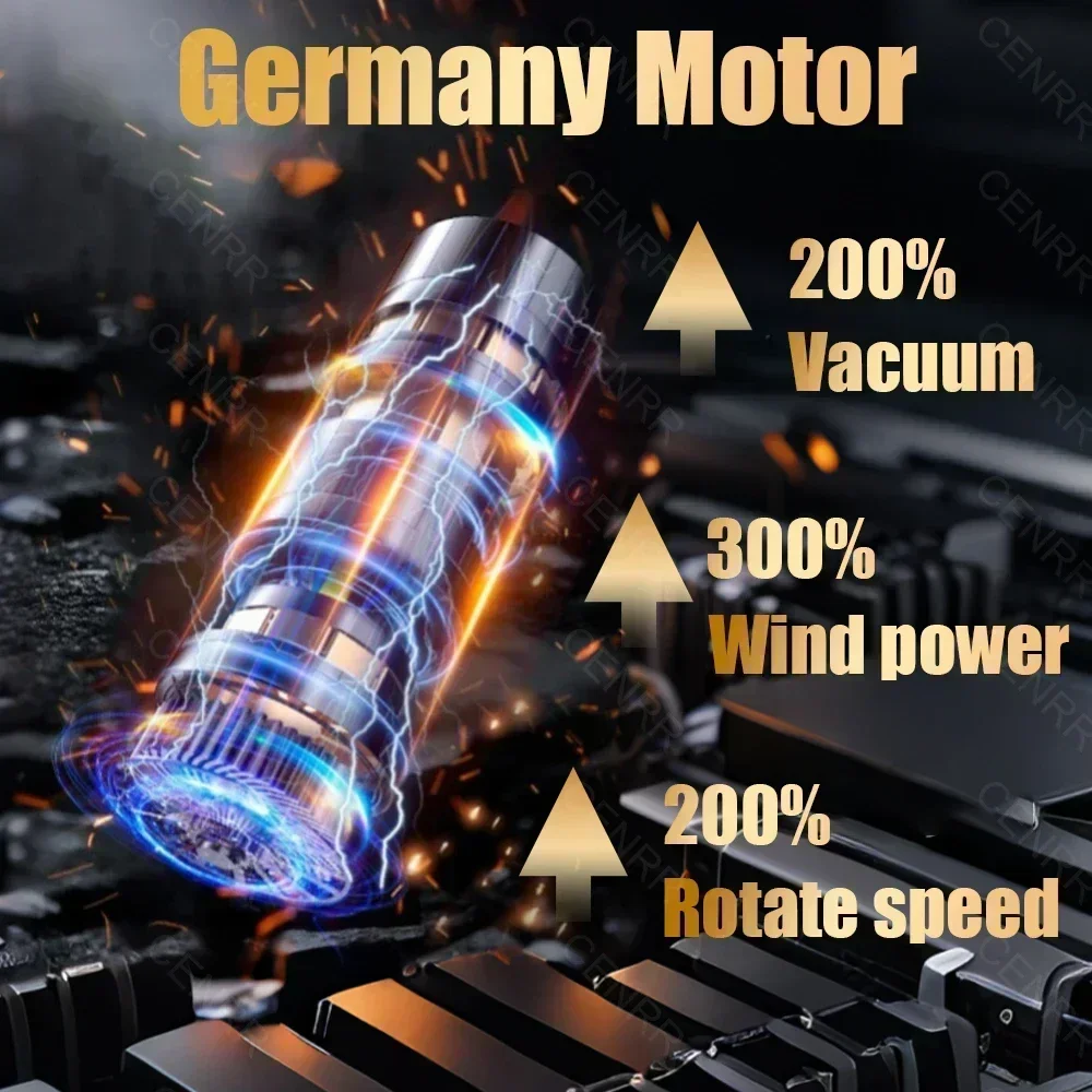 CENRR 98000PA Mini Car Vacuum Cleaner Strong Suction Cordless HandHeldPortable Powerful Home Appliance Vacuum Cleaner for Car wireless vacuum cleaner vacuum cleaner portable vacuum cleaner handheld vacuum cleaner
