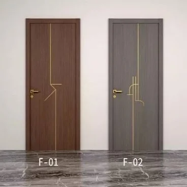 Domestic manufacturers direct sales of lacquer-free solid wood composite interior door 4