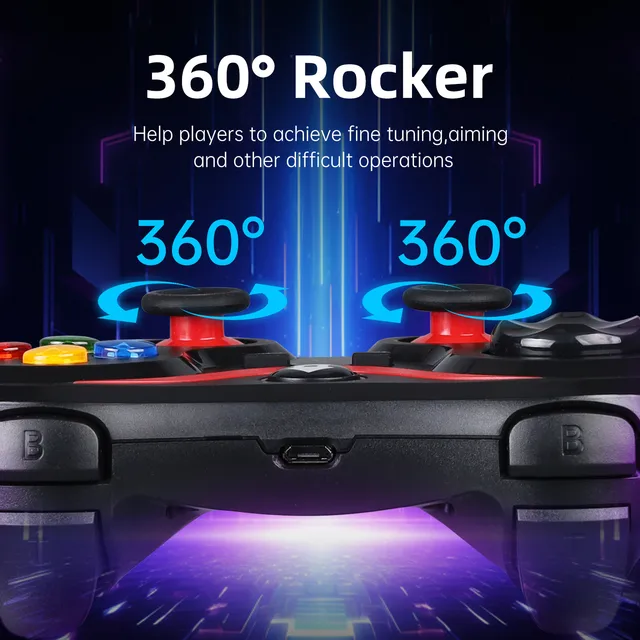 Wireless Bluetooth-Compatible Game Controller For Android Gamepad Controle PC Joystick For PS3/PS4/Switch Console Accessories 4