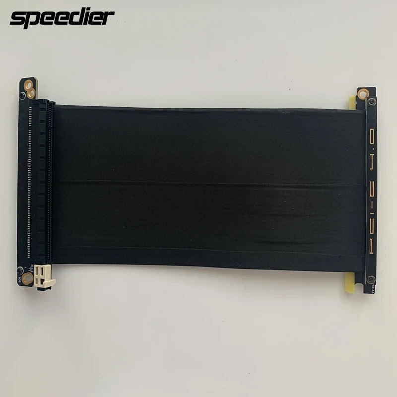 Riser Azul Preto Branco Pcie4.0 X16 Riser Cabo Rtx3060 Placa Gráfica Itx a4 Case Pci-e 4.0 16x Duplo Cabo de Extensão Reversa