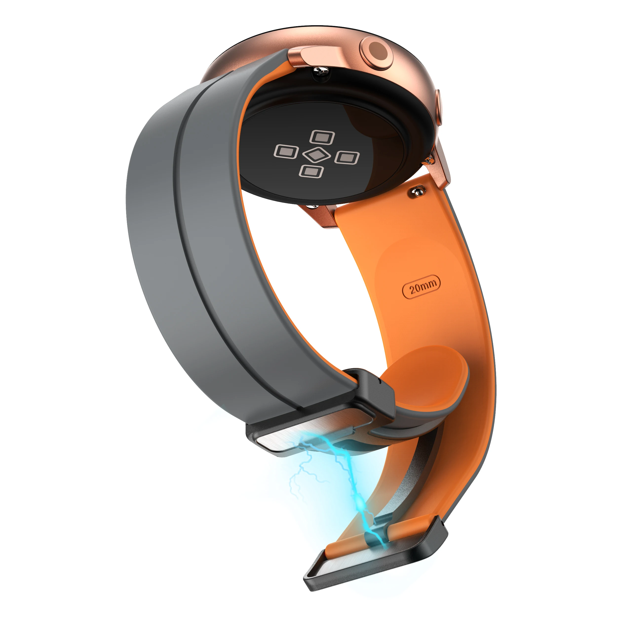 22mm Magnetic Buckle Band For Samsung Gear S3 Frontier Classic Watchband Wristband Galaxy Watch 46mm/3 45mm Silicone Strap