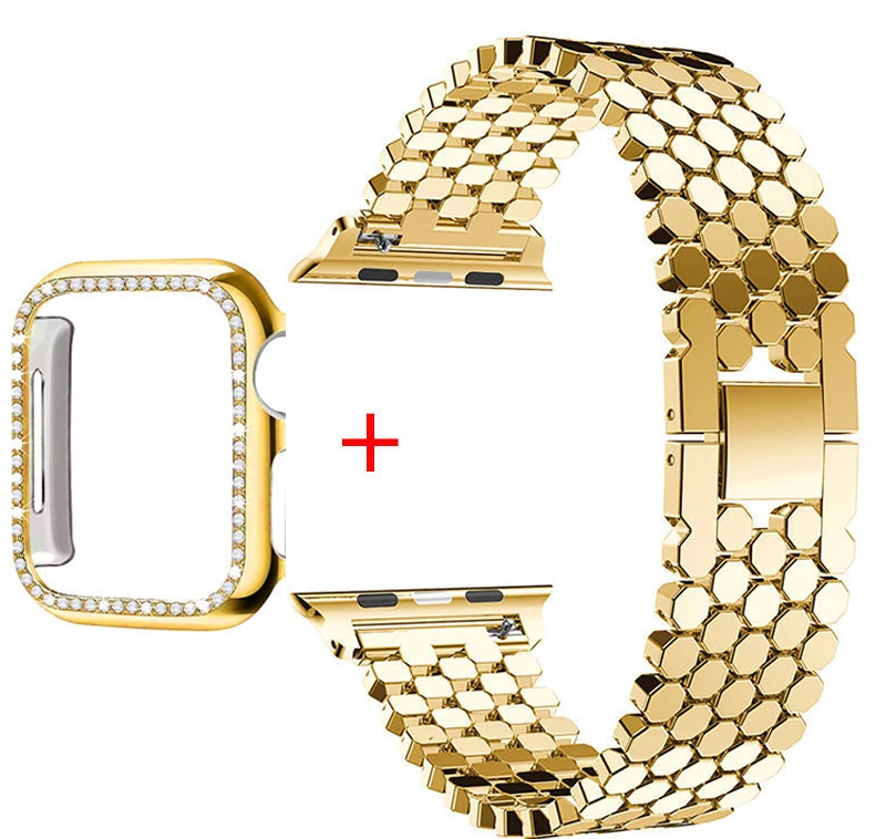 Elegant Diamond-Embellished Stainless Steel Watch Bracelet