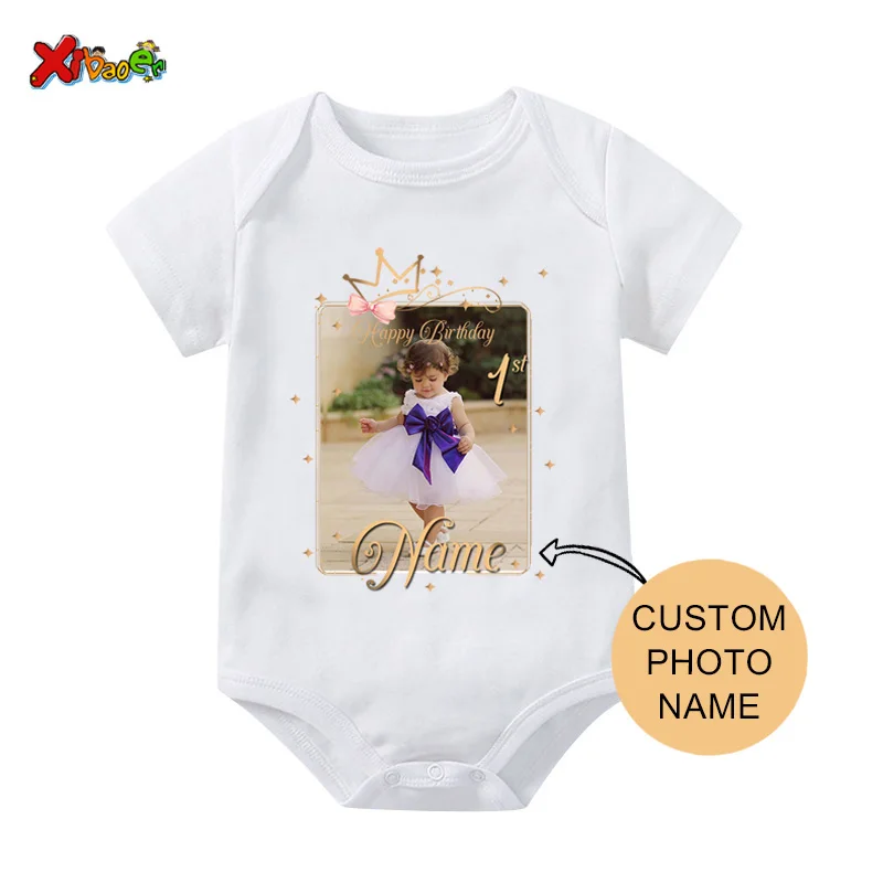 Girl Family Birthday Shirt Princess Crown Birthday Photo Shirt Custom Name Tee Picture Tshirt Girl Matching Outfits Holiday Gift 5