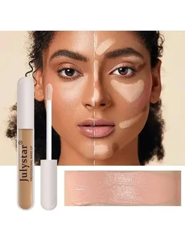 Heallor 6 Colors Liquid Concealer for Covering Facial Spots Long-lasting Natural Body Tattoo Concealer Cream Eye Concealer Beaut - Thumbnail 7
