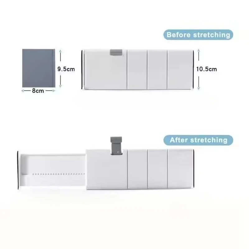 Drawer Dividers Organizer Retractable Adjustable Storage Drawer Partition Holder Clapboard Kitchen Organizer Household - 6
