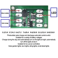 Contrôleur de Charge de générateur solaire, 5 pièces, interrupteur de Circuit de contrôle automatique de la lumière, panneau de Charge de batterie au Lithium, bricolage, lampadaire de jardin 2