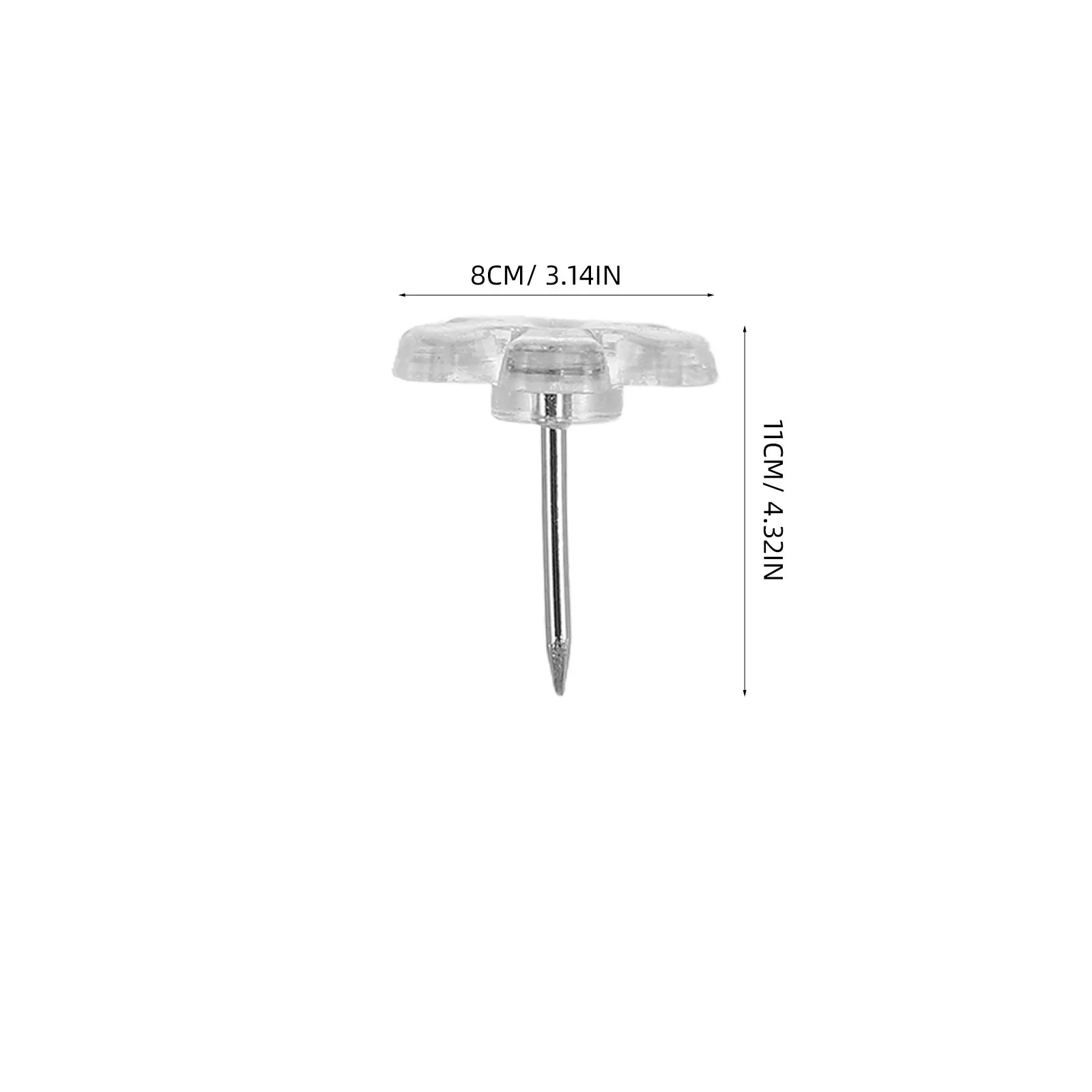 200Pcs 꽃무늬 압정핀, 투명 플랫 푸시핀, 게시판, 코르크보드, 벽, 사진, 지도, 사무실 책상 액세서리, 튼튼한 제품