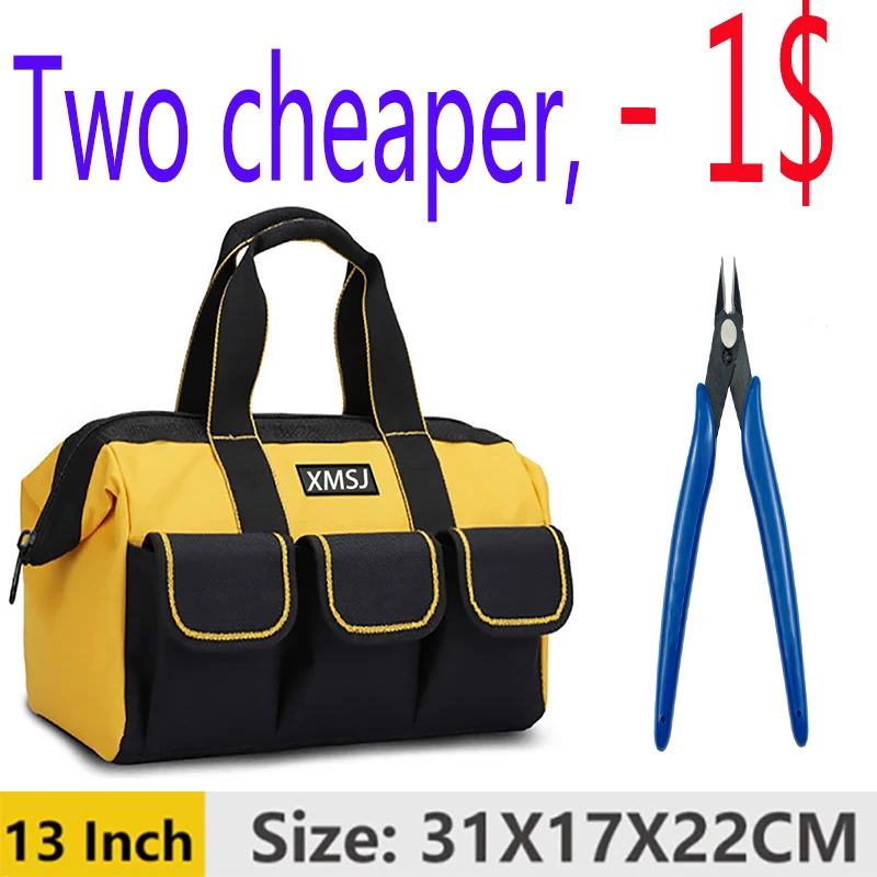 plumbers tool bag Universal Hand Tool Sets Electrician Bag Wire Pliers Cable Cut Side Snips Flush Machine Multi Functional Tools Electrical Bag electrician tool bag Tool Storage Items