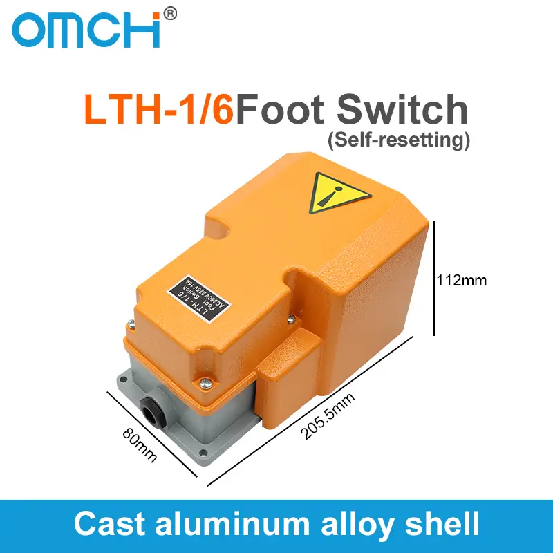 OMCH Foot Switch TFS201 Foot Switch LT4 Pedal Switch with Cable EKW-5A- B machine control switches - Image 14