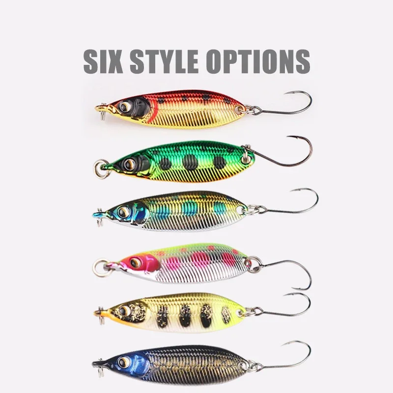 3Pcs Spoon Bait 2g 3.5g 5g Stream Bait Copper Metal Spoon Fishing Lure Trout Perch Pike