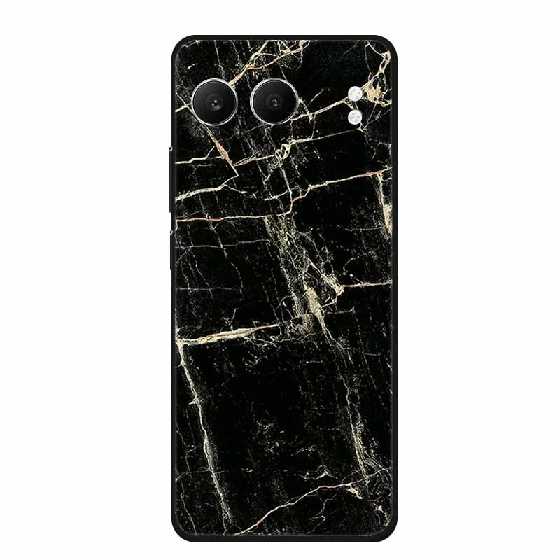 Cute Cartoon Cat Black Silicone Soft Back Cover Case