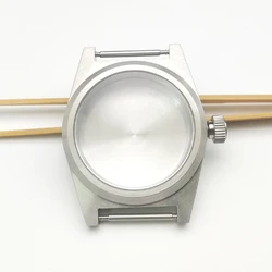High - Quality Matte Black Steel Waterproof Watch Case with Sapphire Crystal for Nh35 (WHITE)