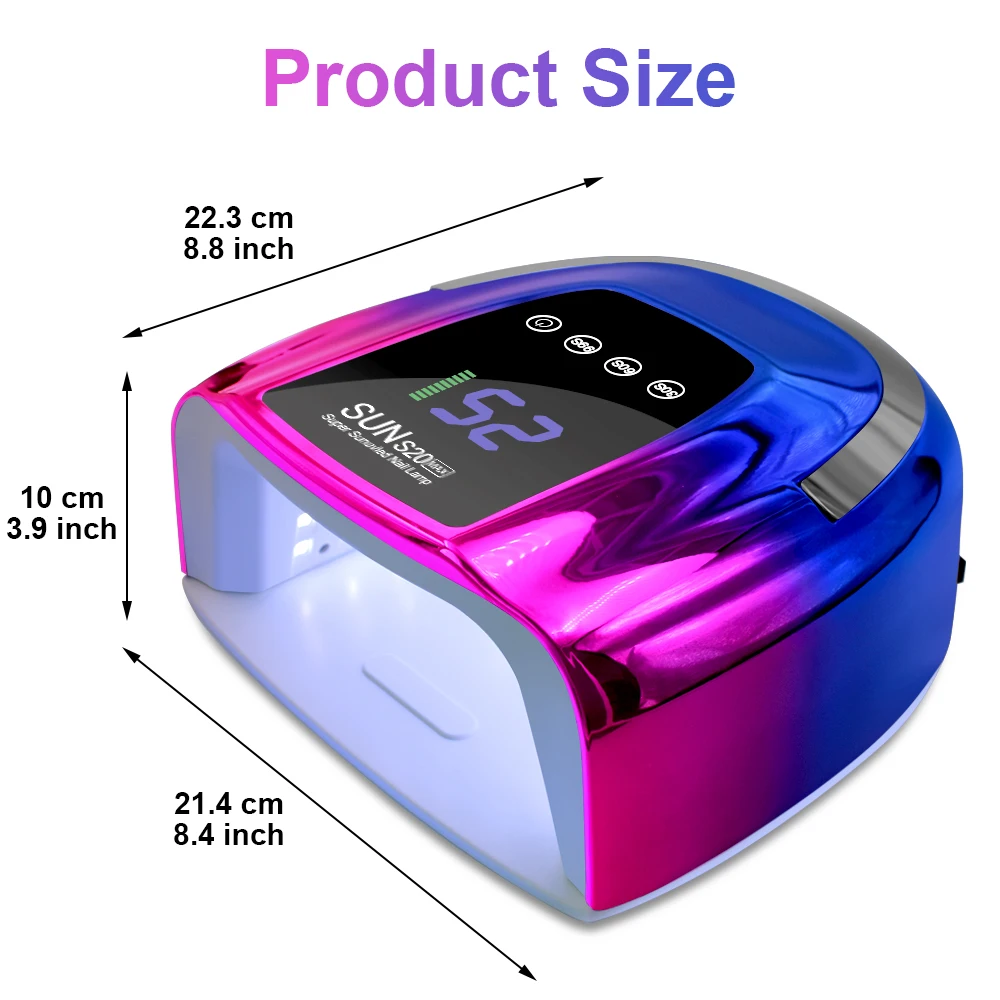Cordless Rechargeable UV LED Nail Lamp With LED Display Wireless 48LEDS Nail Drying Lamp For Curing All Polish Gel Salon Tools 6
