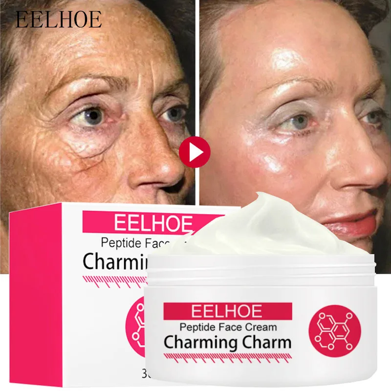 Peptide Anti Wrinkle Face Cream Firming Lift Aging Moisturizing Eye Neck Remove Fine Line Brighten Facial Skin Care |